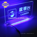 JINBAO en gros de luxe nouvelle mode personnalisée acrylique LED Light